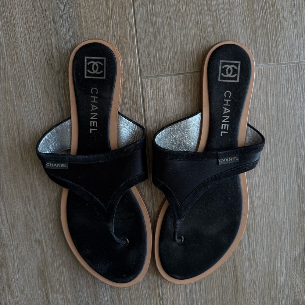 Chanel Black Women's Sandals Sz 9